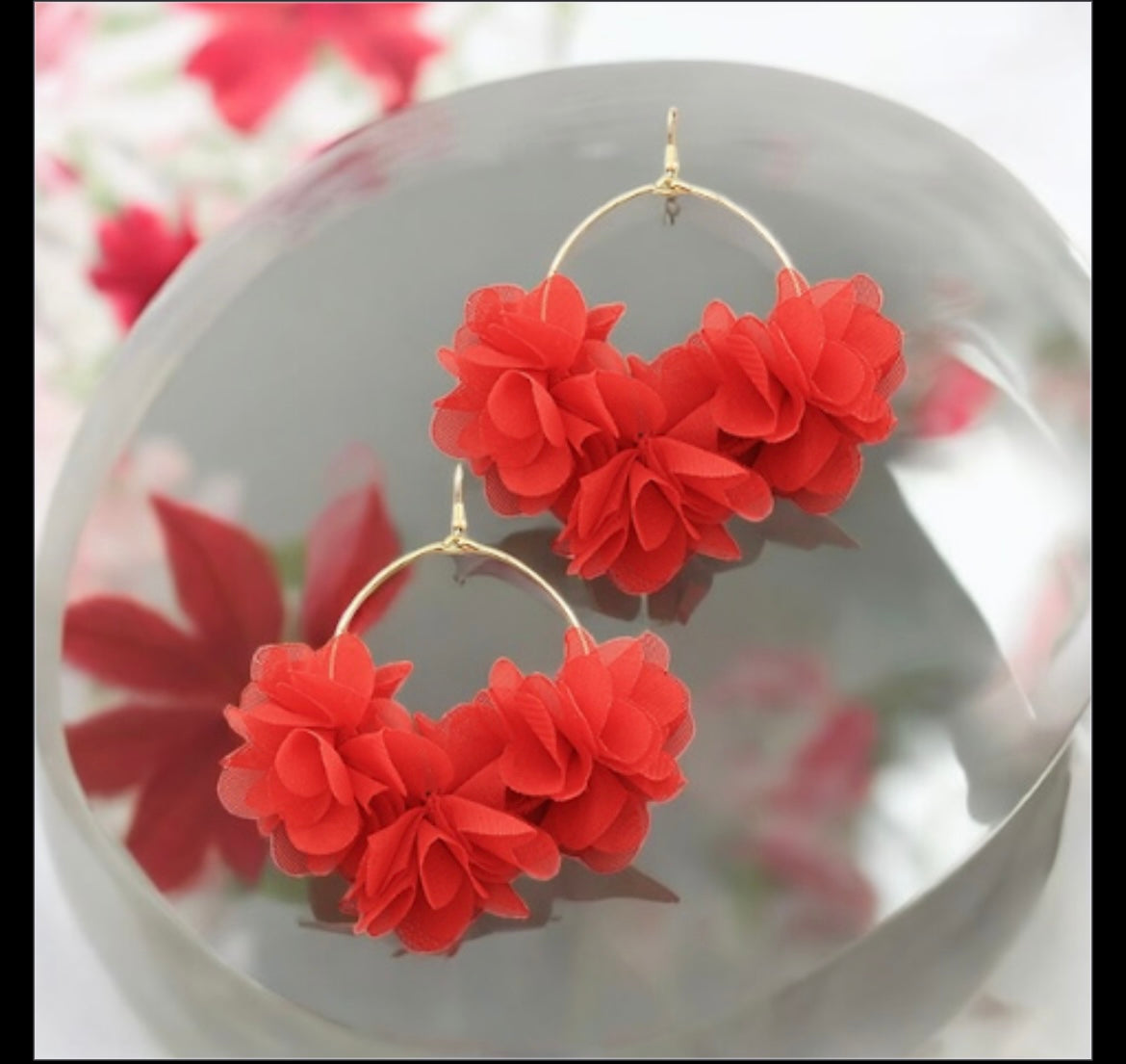 Wired Petal Hoops