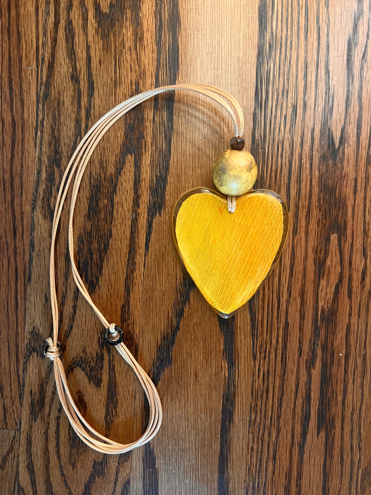 Jumbo Golden Heart Necklace