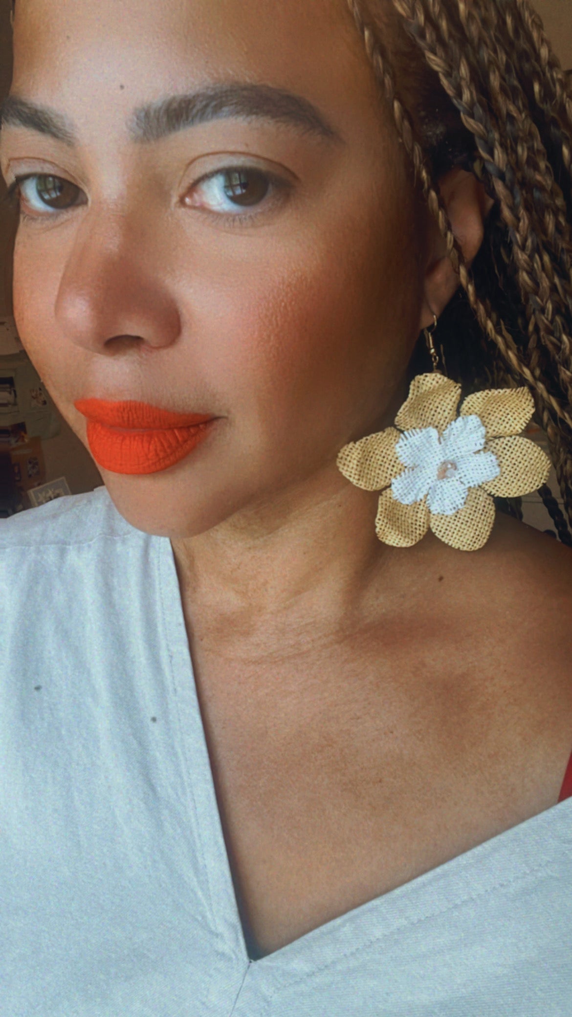 Flower Basket Earrings