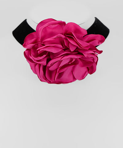 Velvet Flower Choker
