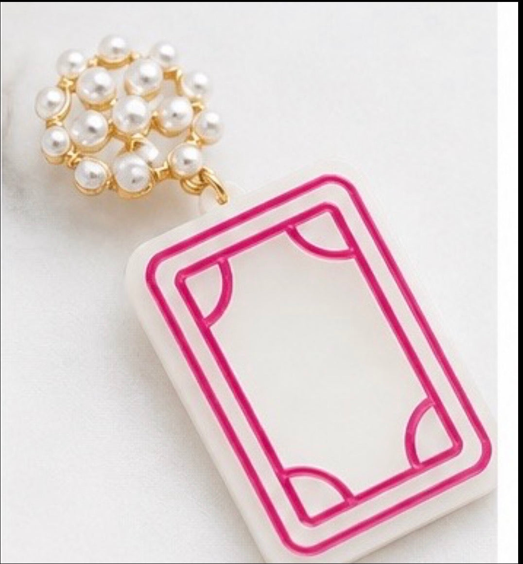 Mahjong Soap Earrings