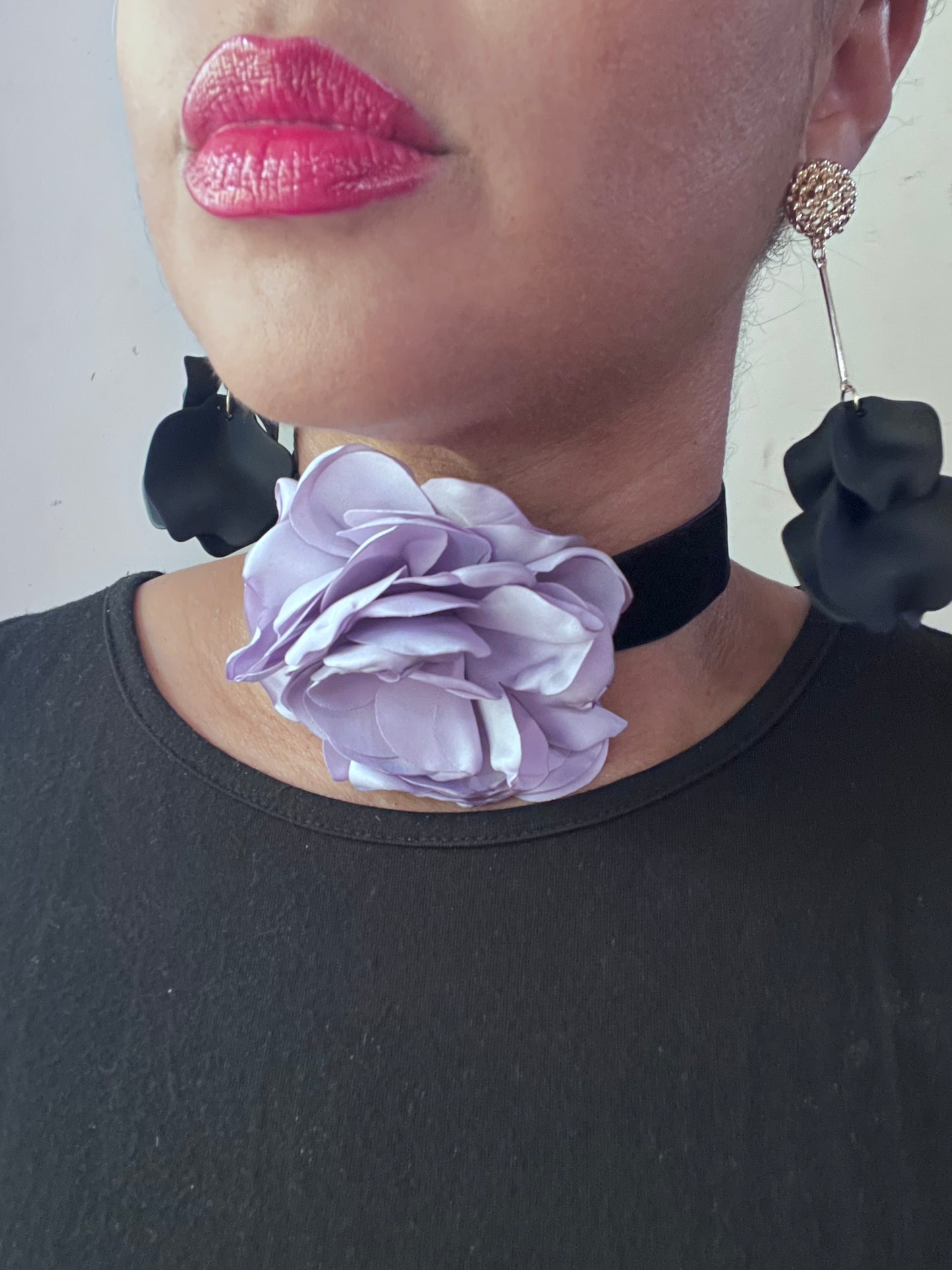 Velvet Flower Choker