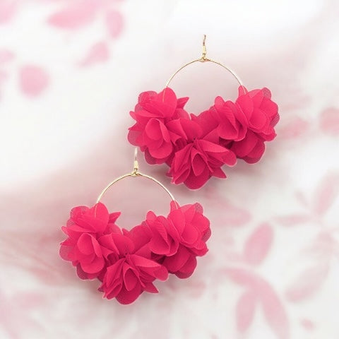 Wired Petal Hoops