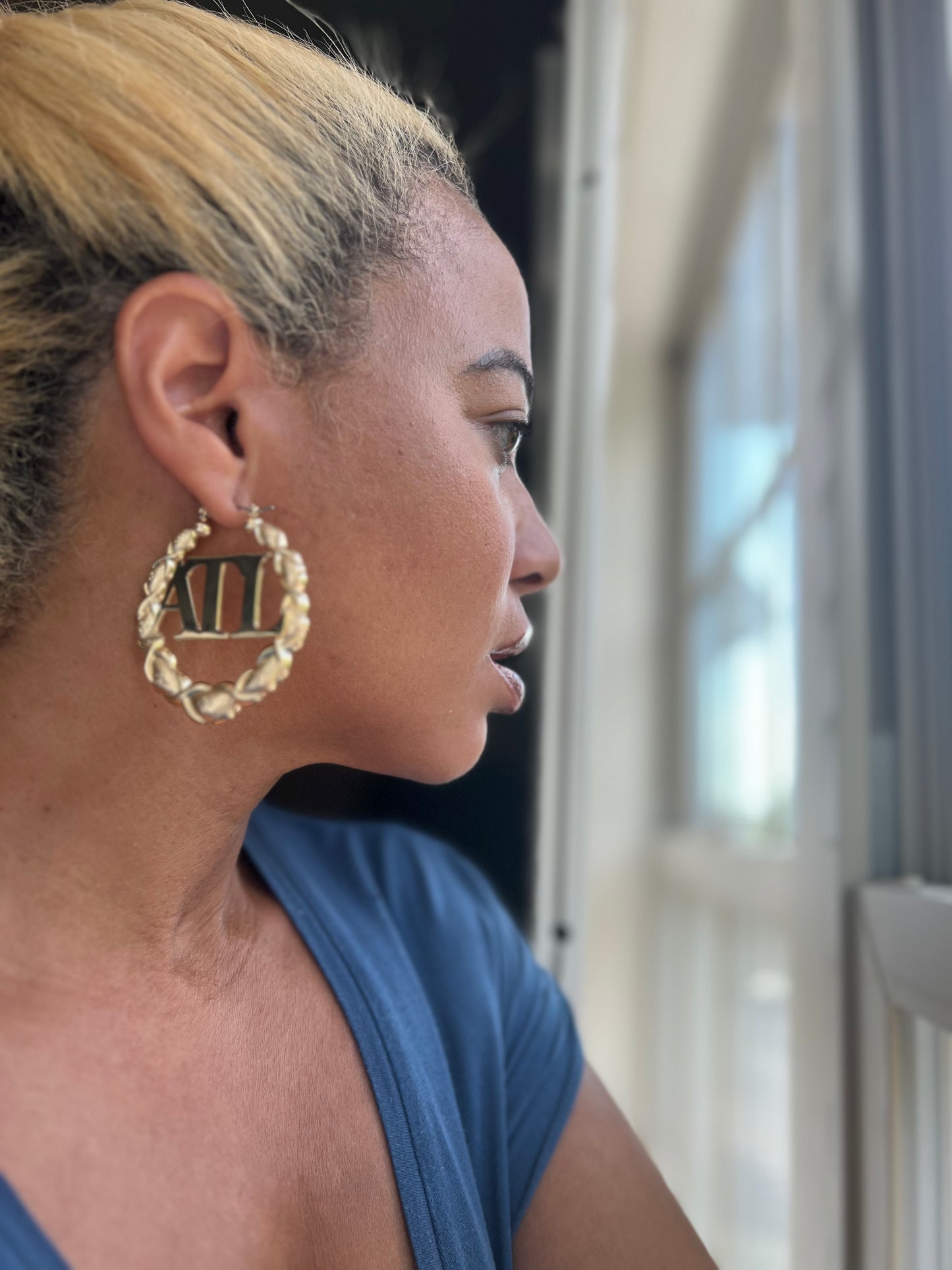 ATL Gold DoorKnocker Hoops