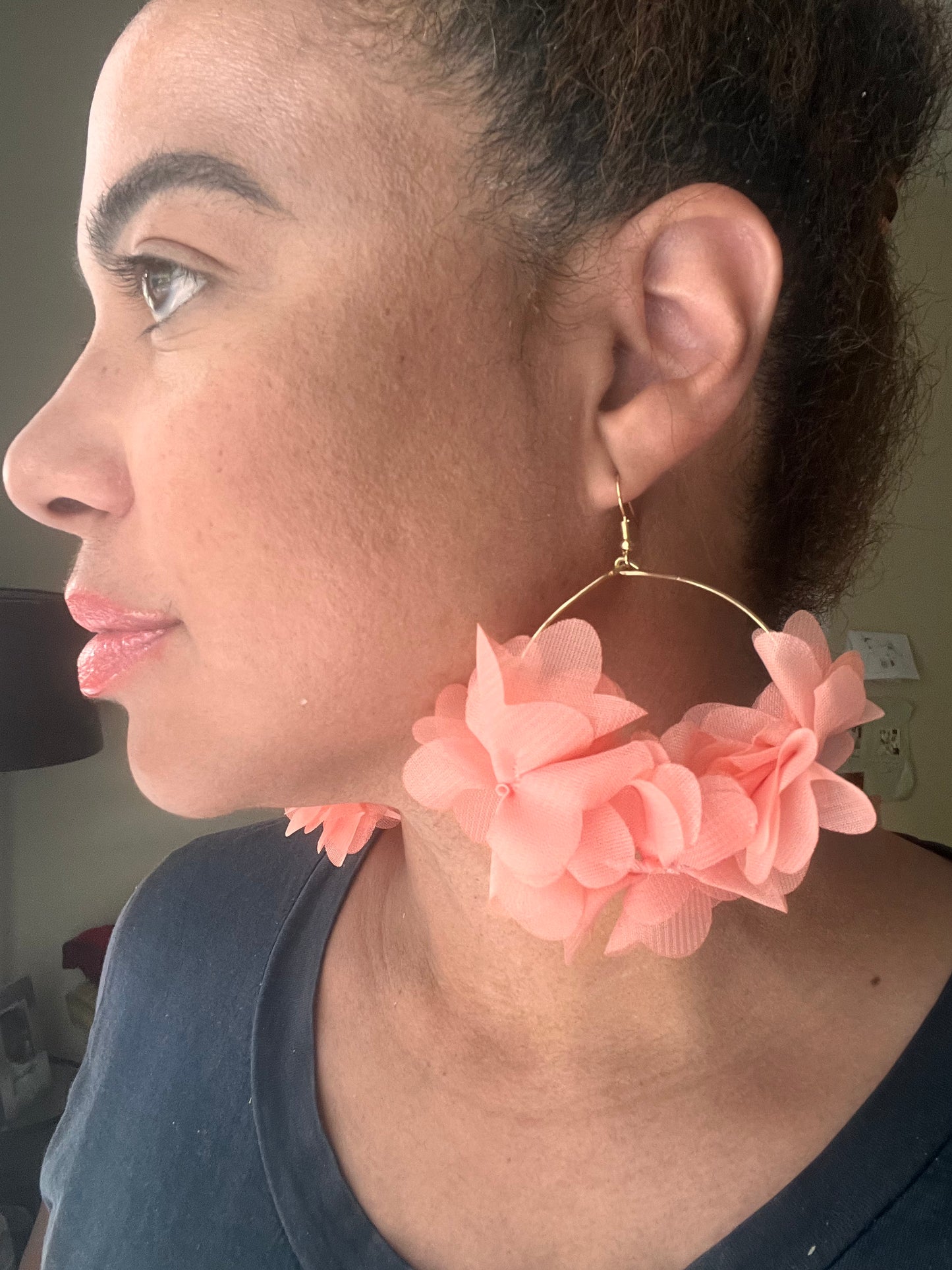 Wired Petal Hoops