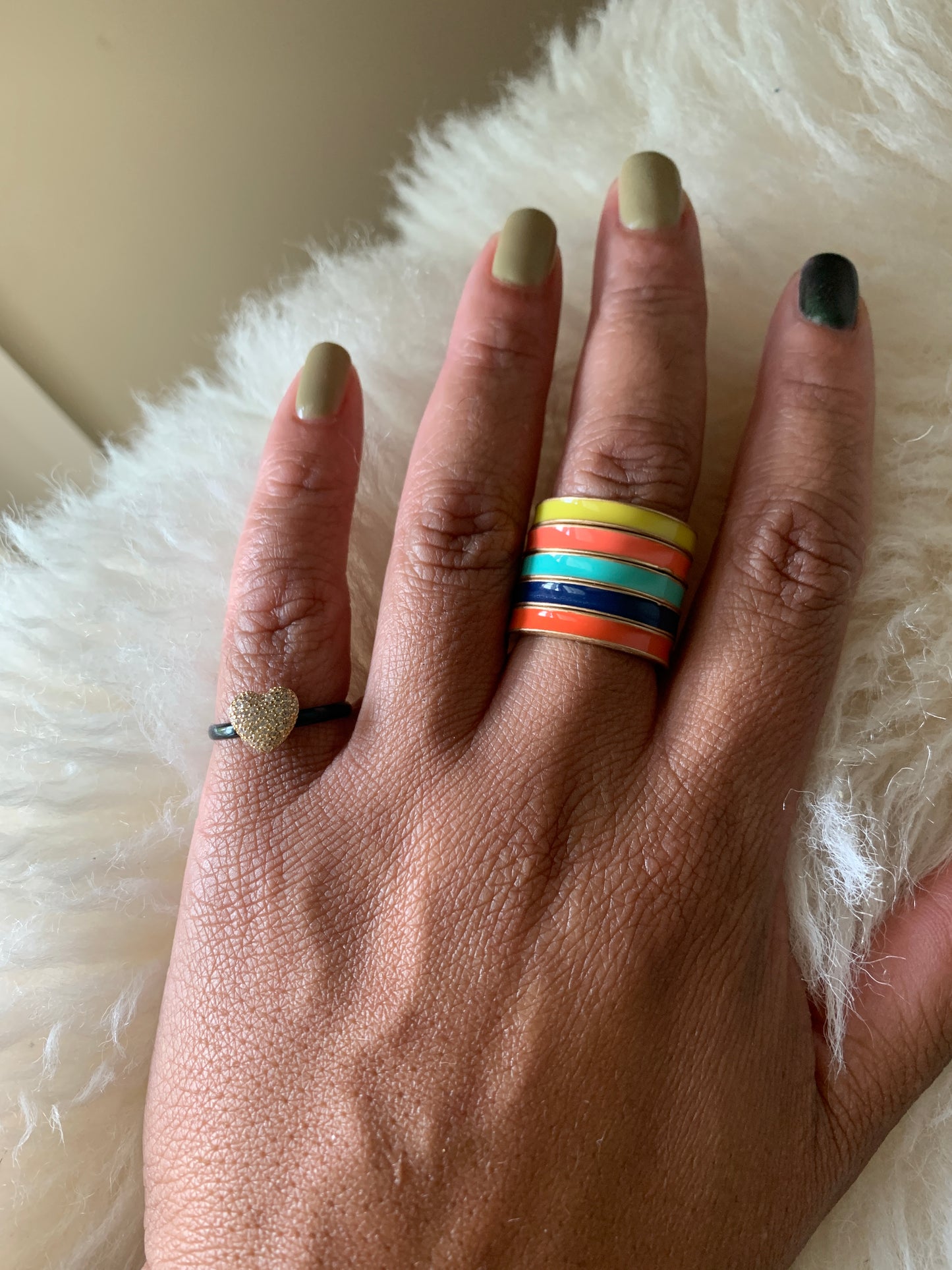 Multi Color Ring Set