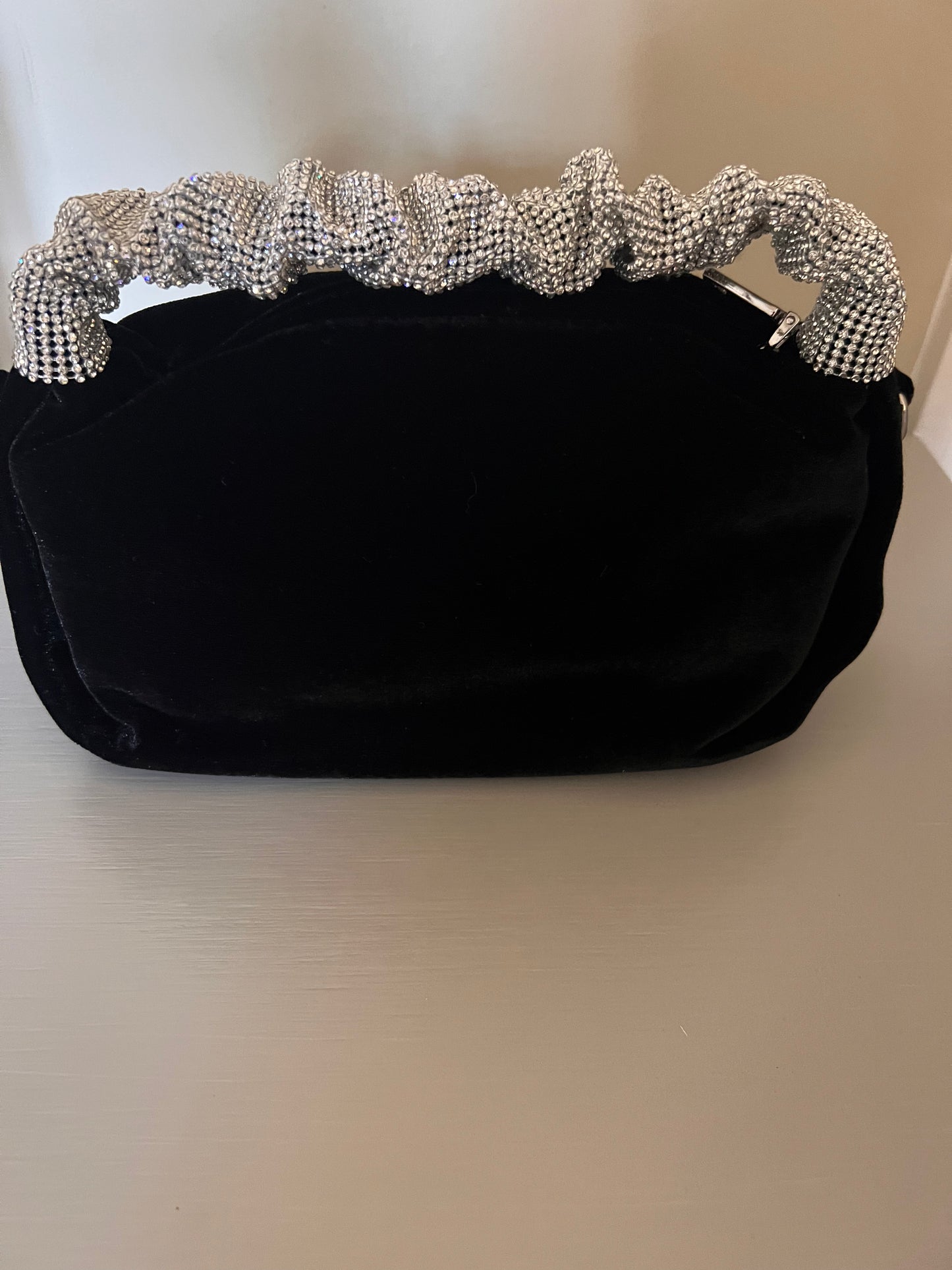 Crystal & Velvet Hobo Bag