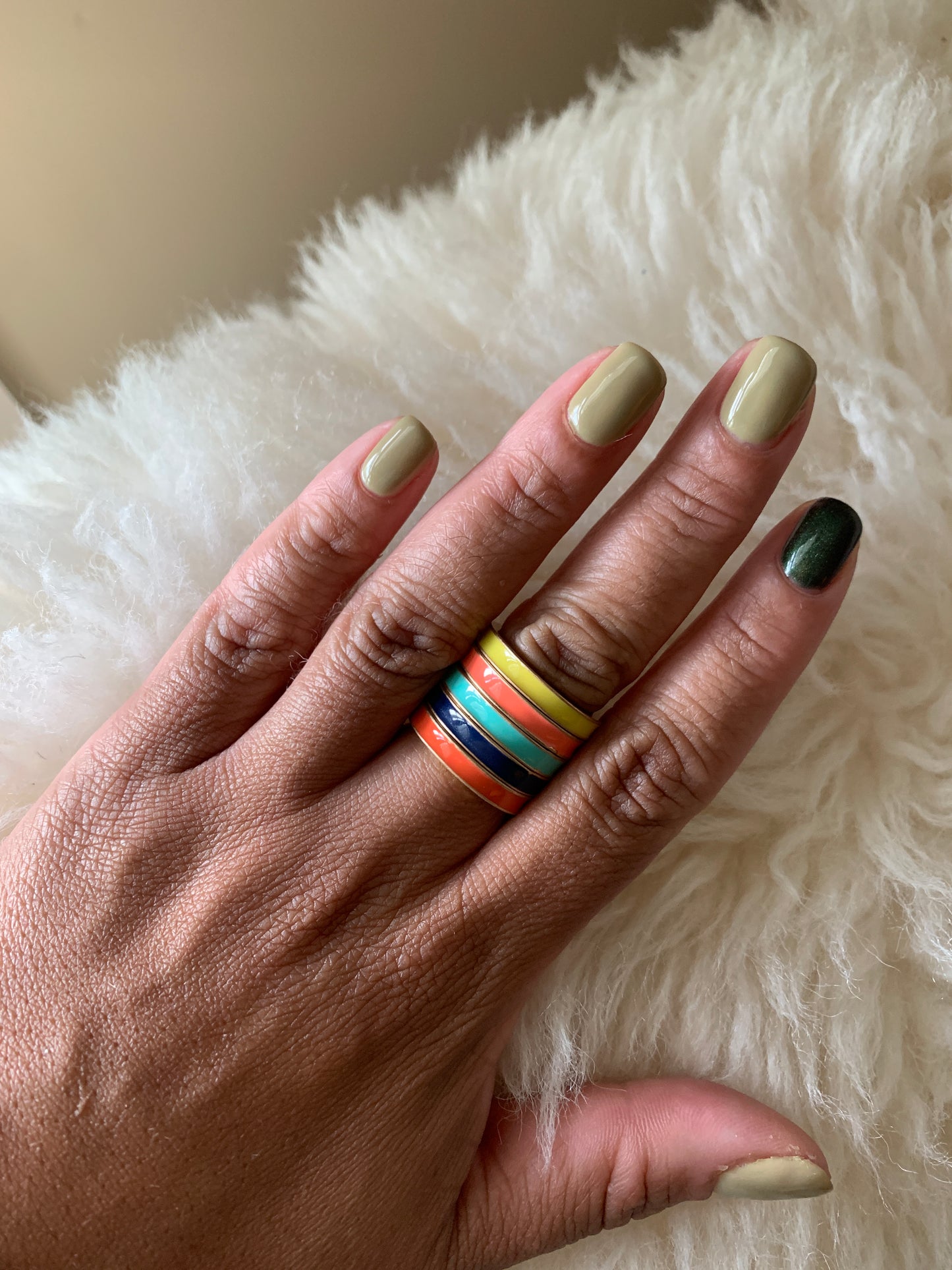 Multi Color Ring Set