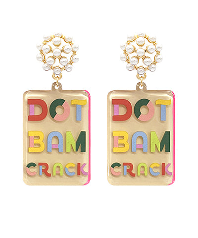 Dot Bam Crack Earrings