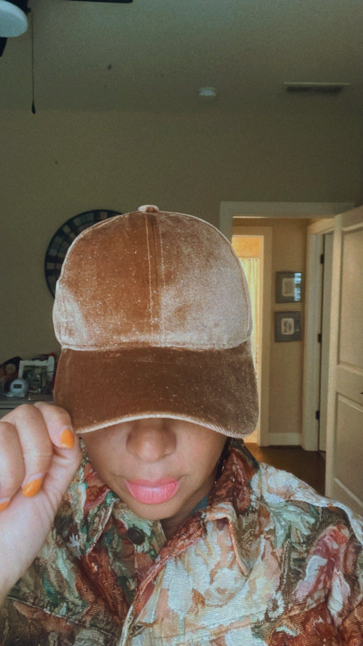 Velvet Baseball Cap