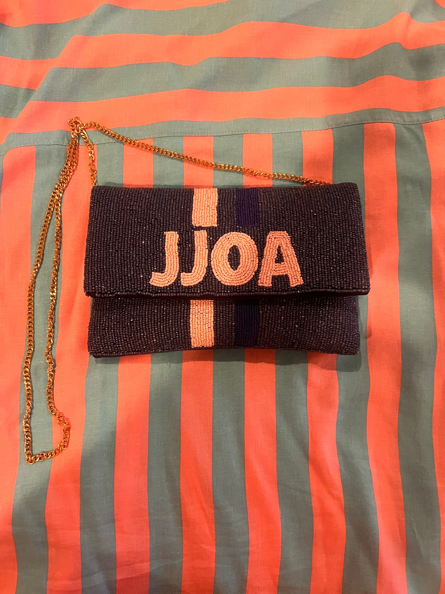 Beaded Jack & Jill Clutch