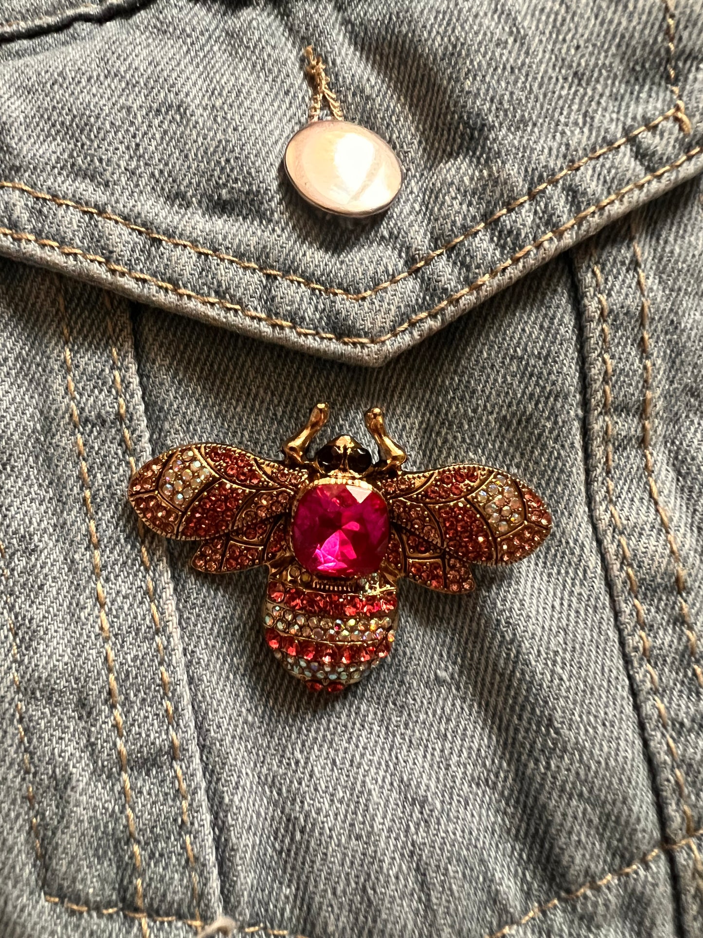 Crystal Bee Pin