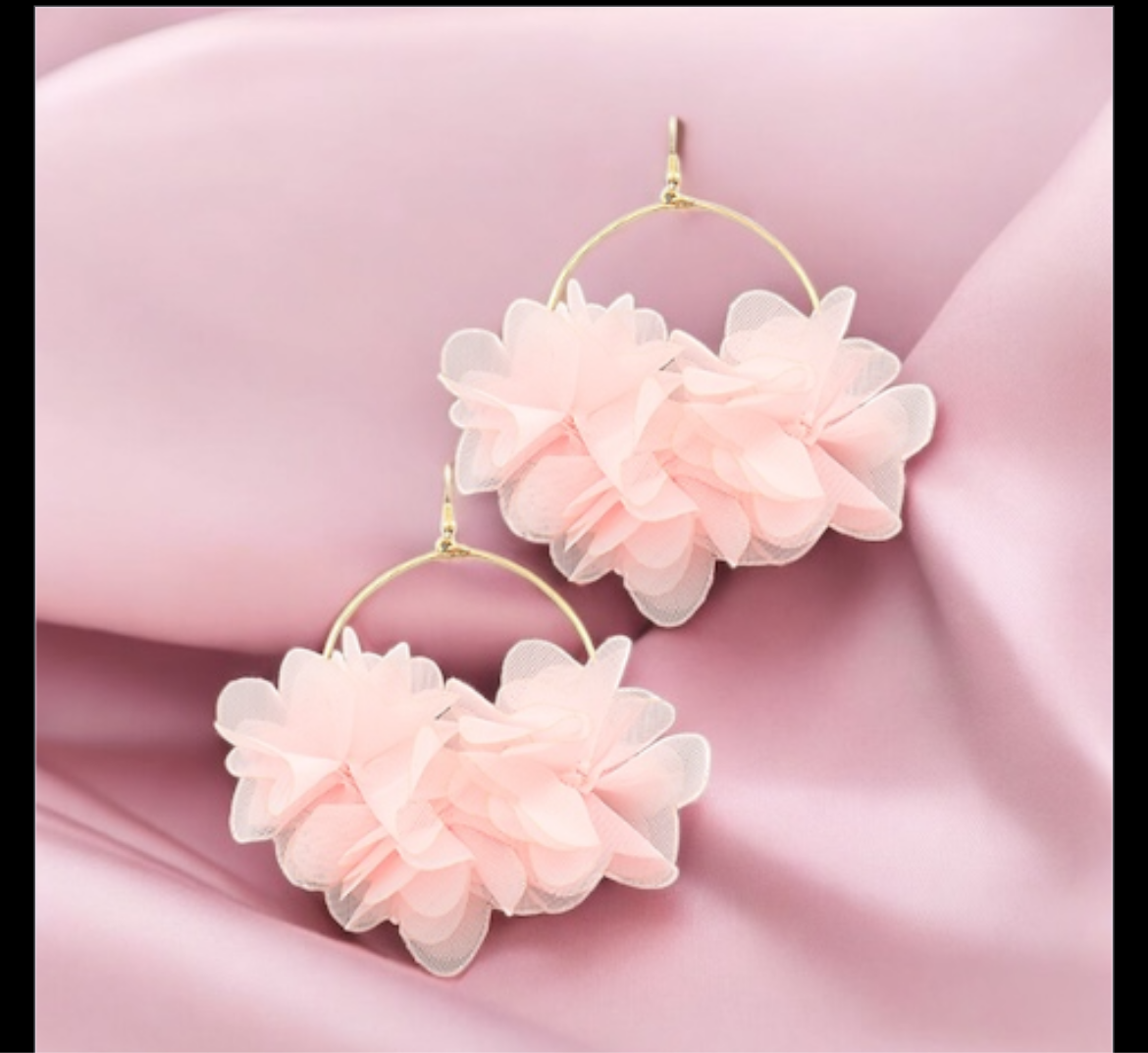 Wired Petal Hoops