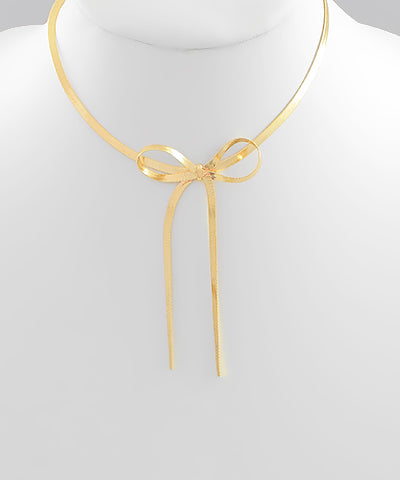 Knotted Bow Necklace