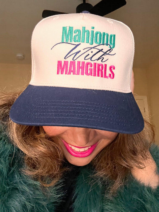 Mahjong with Mahgirls Fitted Cap