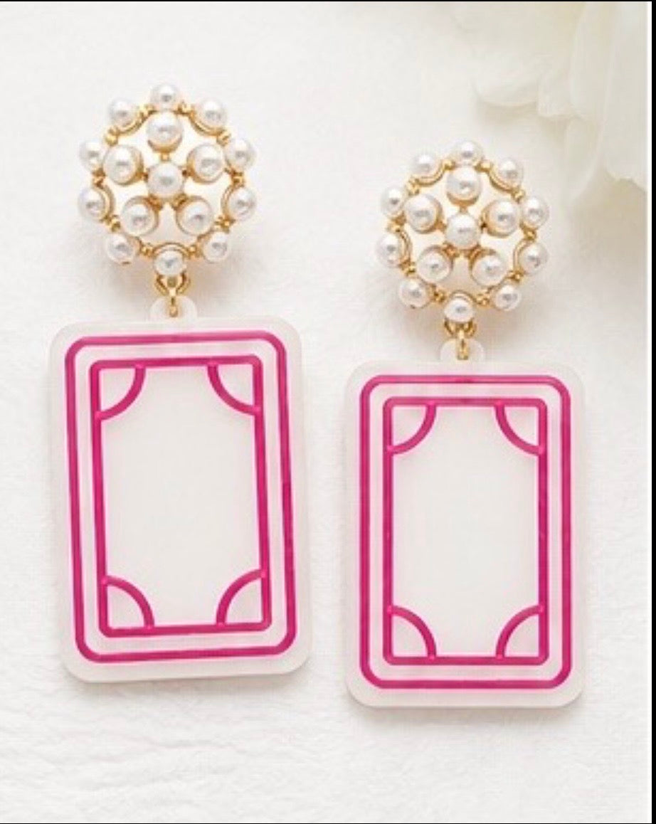 Mahjong Soap Earrings