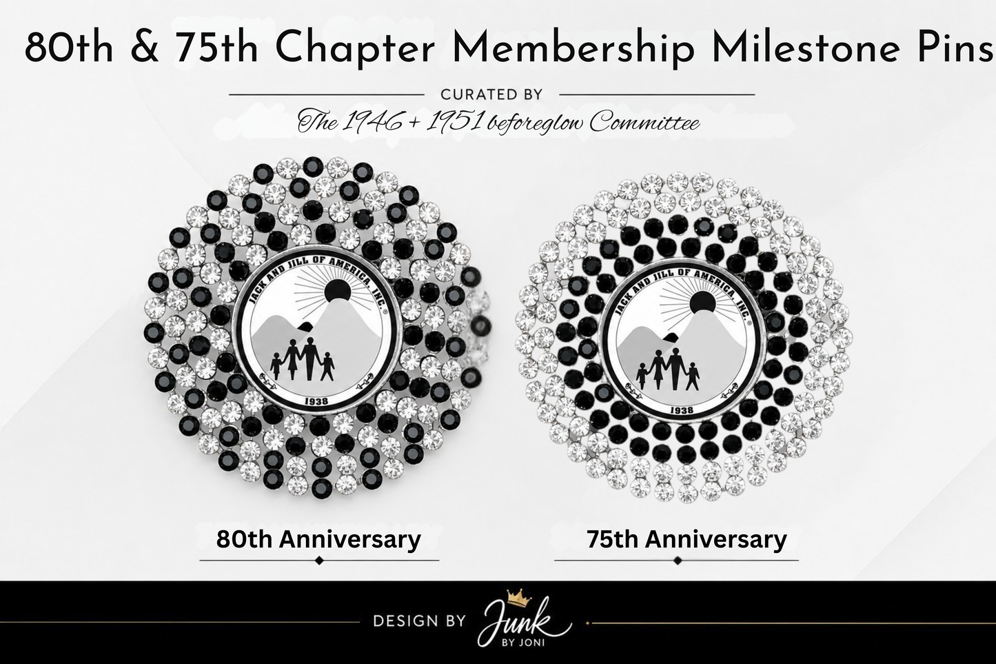 80th & 75th Anniversary Pins-Exclusive