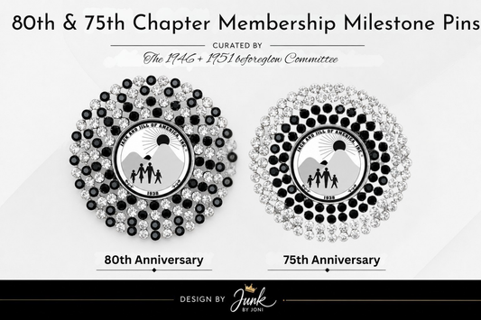 80th & 75th Anniversary Pins-Exclusive