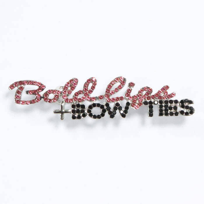 Bold Lips + Bow Ties Signature Pin