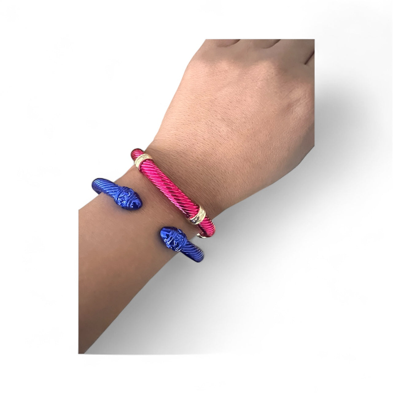 Cobalt Blue Cable Bracelet