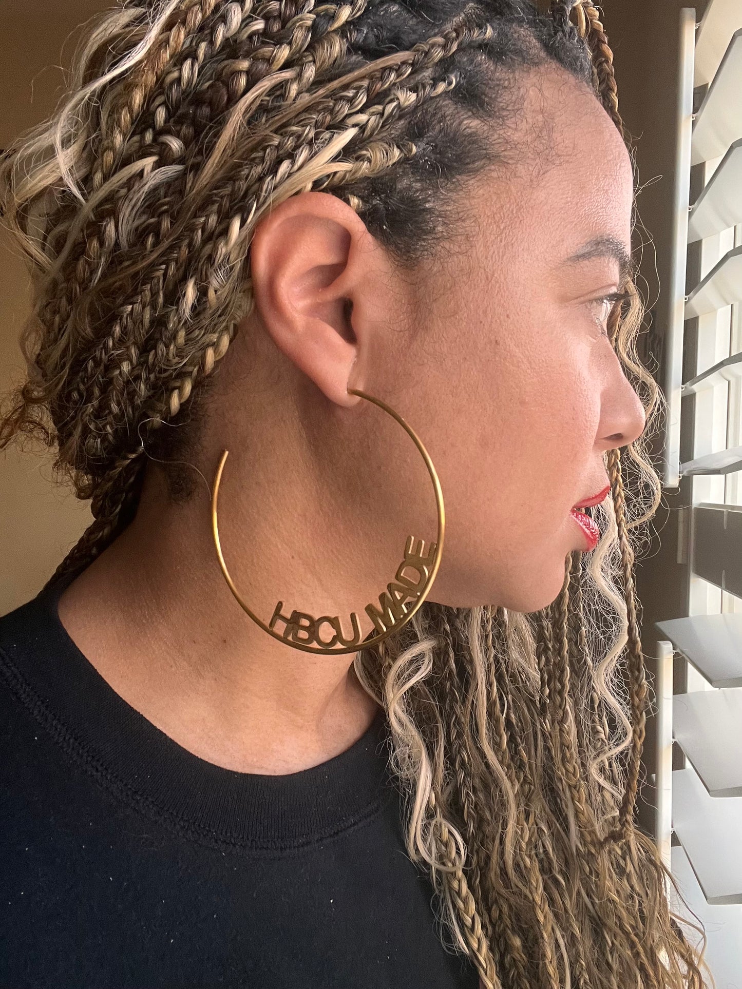 HBCU Large HOOP EARRINGS (Pre-Order)