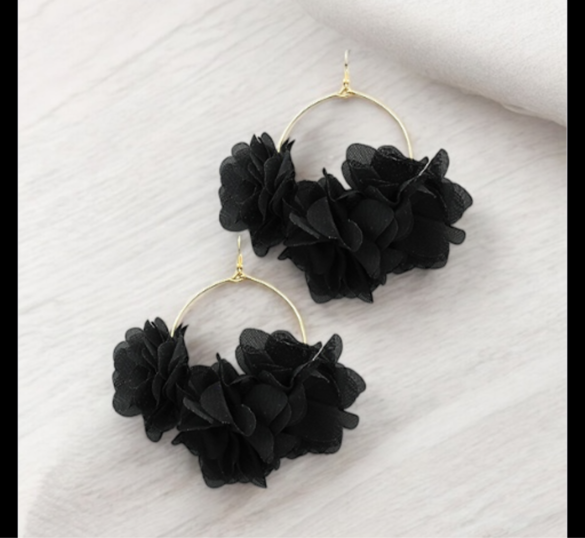 Wired Petal Hoops