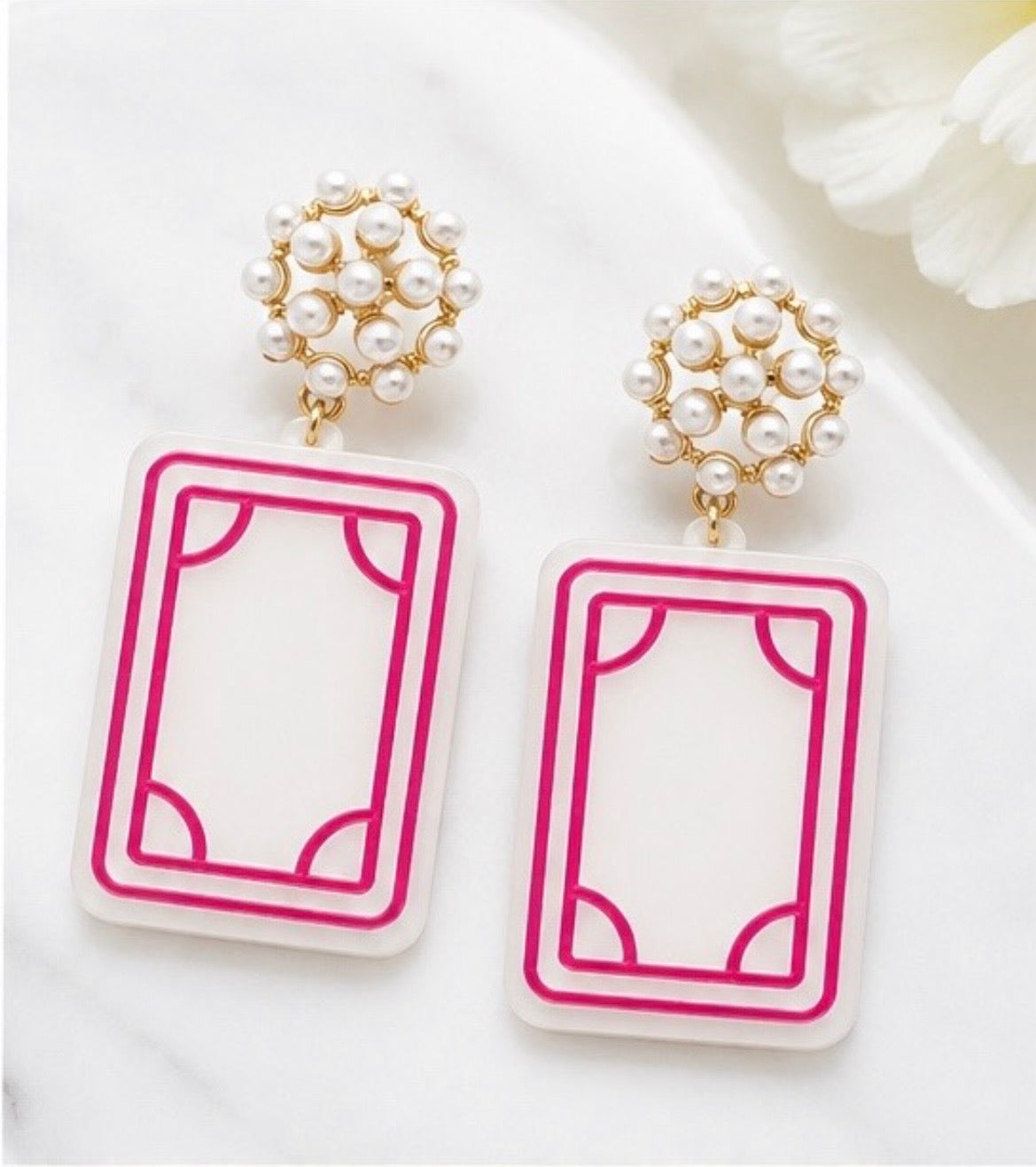 Mahjong Soap Earrings