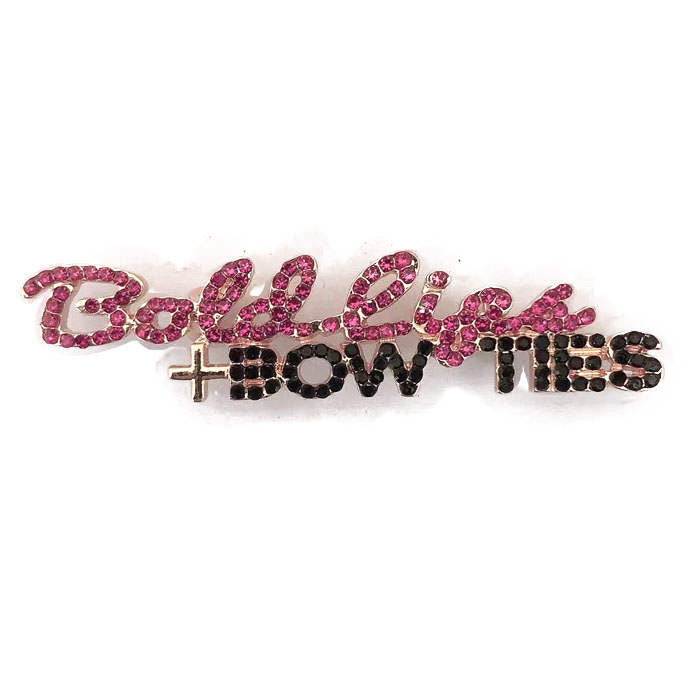 Bold Lips + Bow Ties Signature Pin