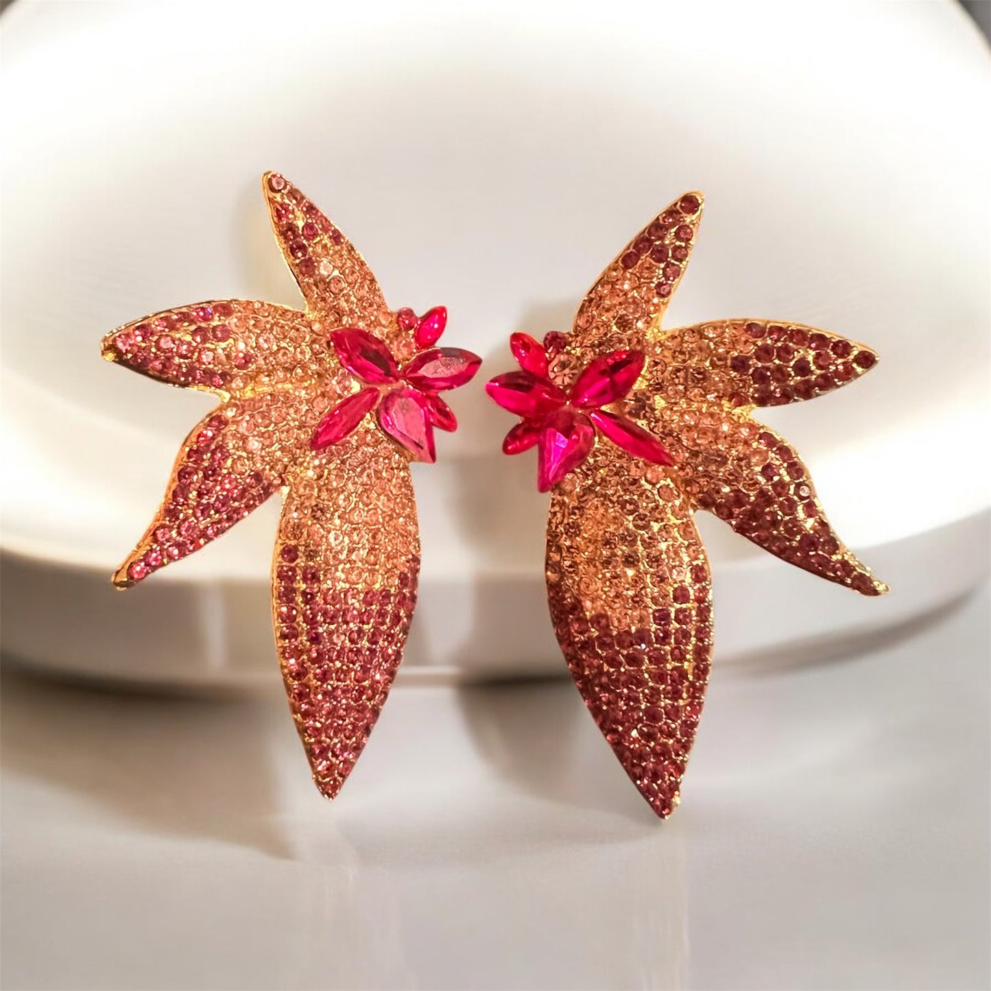 Flower Burst Chandelier Earrings