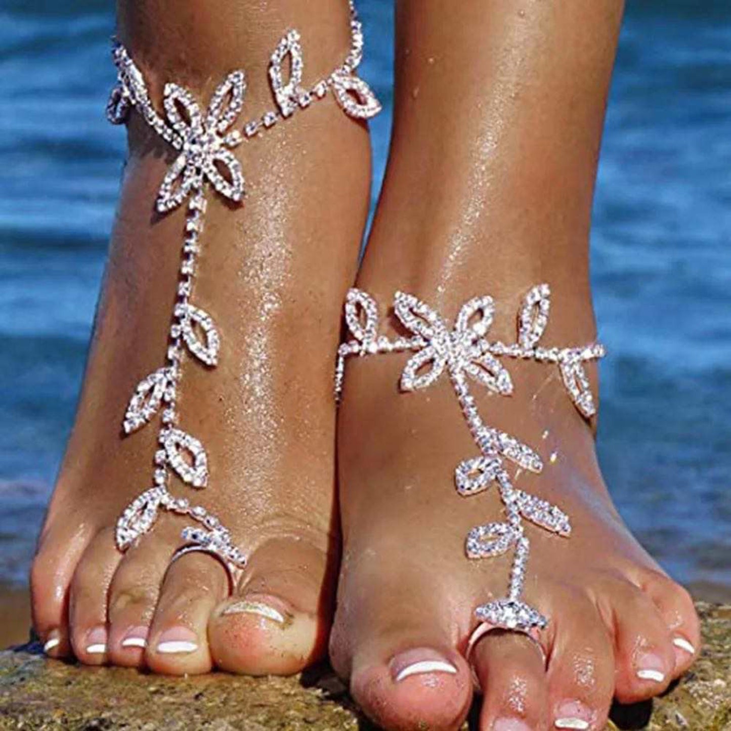 Bejeweled Foot Sandal Bracelet
