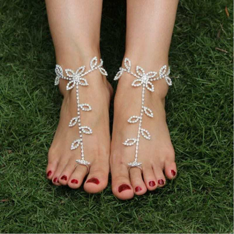 Bejeweled Foot Sandal Bracelet