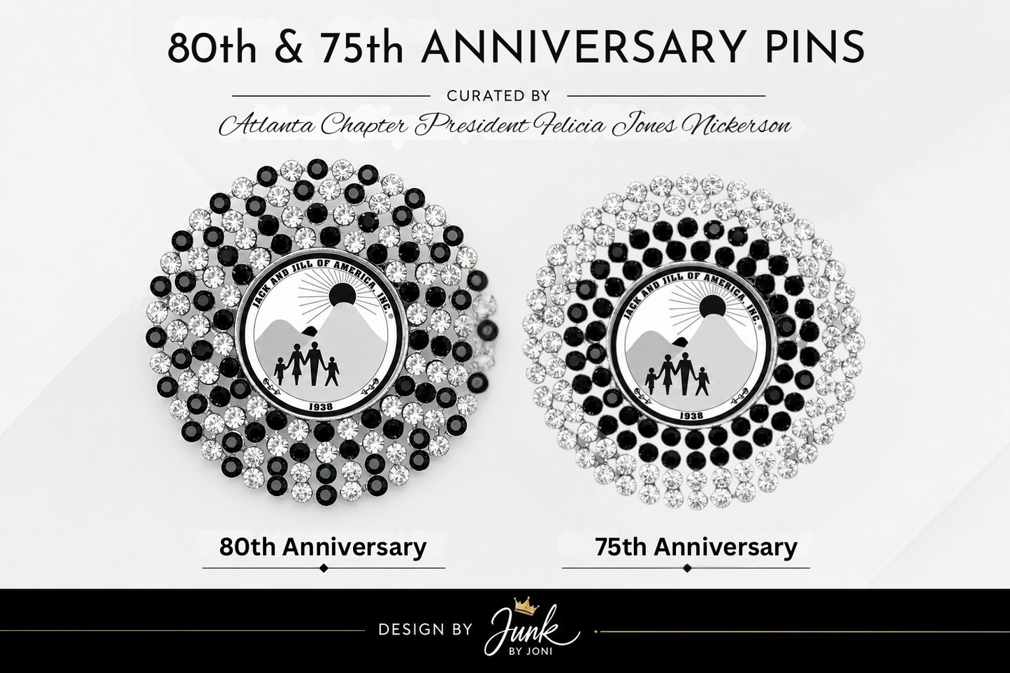 80th & 75th Anniversary Pins-Exclusive