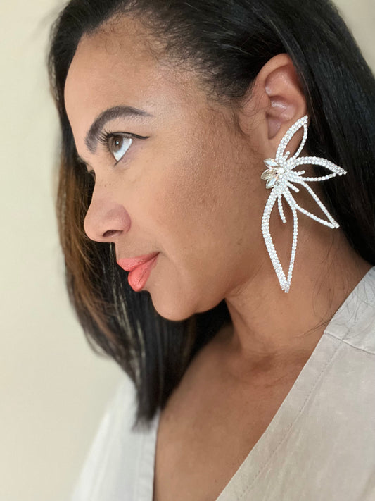 Sparkly Flower Earrings