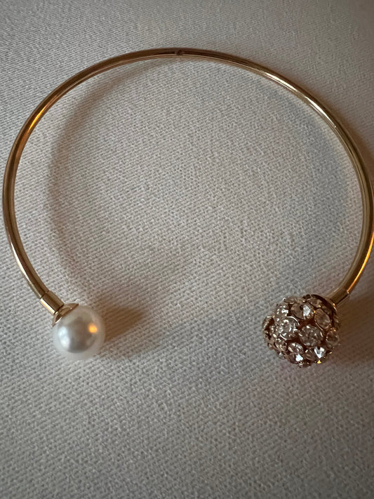 Crystal & Pearl Choker